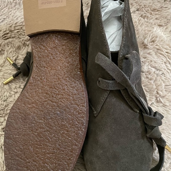 Marco Vicci Women’s 7 1/2 suede lace up booties olive  78-51224 - Picture 11 of 11